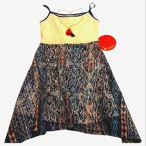 NWT Emily West  crochet-style dress w/ necklace